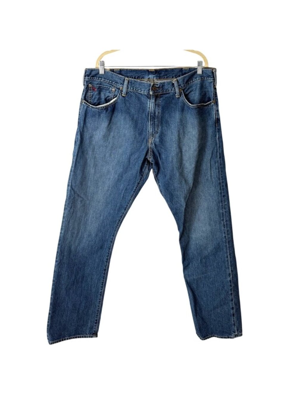 Polo Ralph Lauren Mens Size 38x32 Jeans Blue Straight Leg Denim Vintage